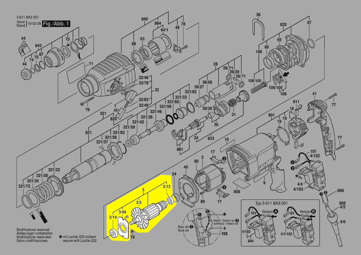 Induit BOSCH réf. 1 614 010 709